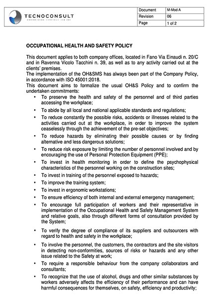 HSE Policy